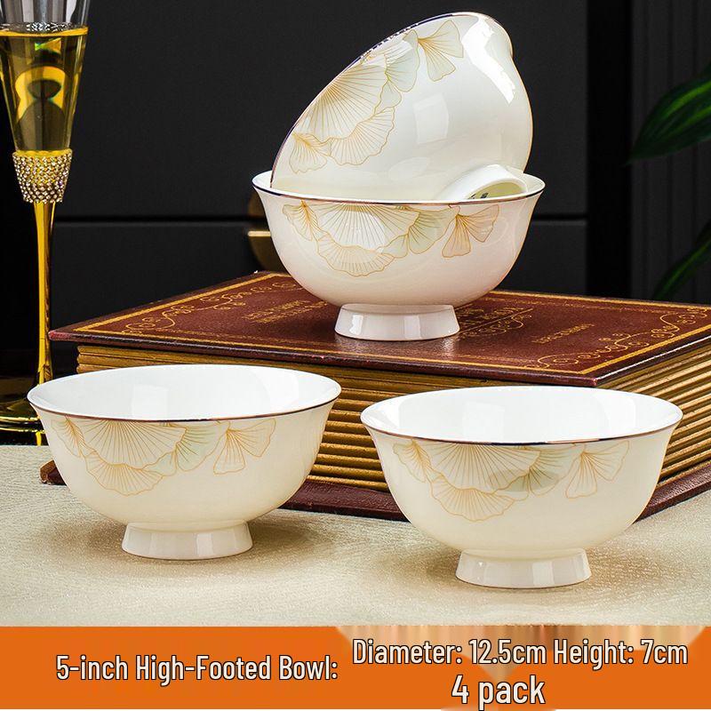 Jingdezhen Light Luxury Ceramic Tableware Set
