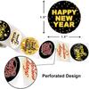Bold Black New Year Stickers (500Pcs) - Elegant Modern Gift Labels