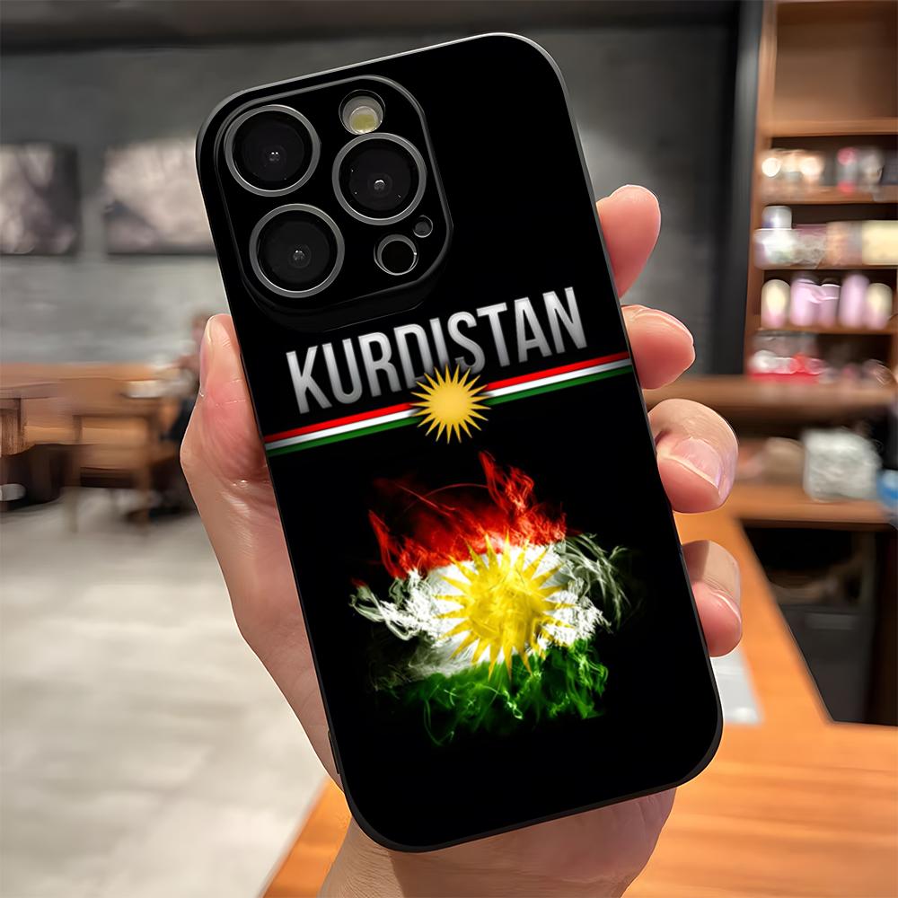 Kurdistan Flag Phone Case For IPhone 17 Pro Max 15 Pro 16 14 Plus 12 13 Mini 11 Pro Shockproof Soft Cover