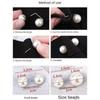 3/6/8PCS Double Head Pin Pearl Brooch Adjustable Collar Clip DIY Sewing Waist Fastening Pins Multi-Purpose Non-Slip Brooches