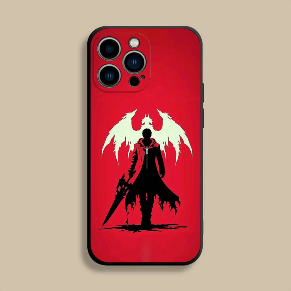 D-Devil M-May C-Cry Phone Case For iPhone 17,16,15,14,13,12,Pro,Max,Plus,E,SE4,Air,Mini Black Soft Cover