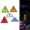 Car 110mm Triangular Reflective Stickers Danger Signs Car Stickers Car Rear Safety Warning Signs Reflective Stickers