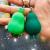 Couple Key Rings Jewelry Doll Key Ring Simulated Fruit 3D Keychain Smiling Avocado Avocado Keychain
