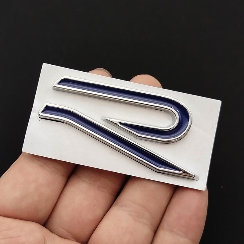 Für VW Volkswagen 2026 Neues 3D Metall R Logo Emblem Autokarosserie Heckklappenaufkleber für VW Volkswagen GTI R Rline Golf Be