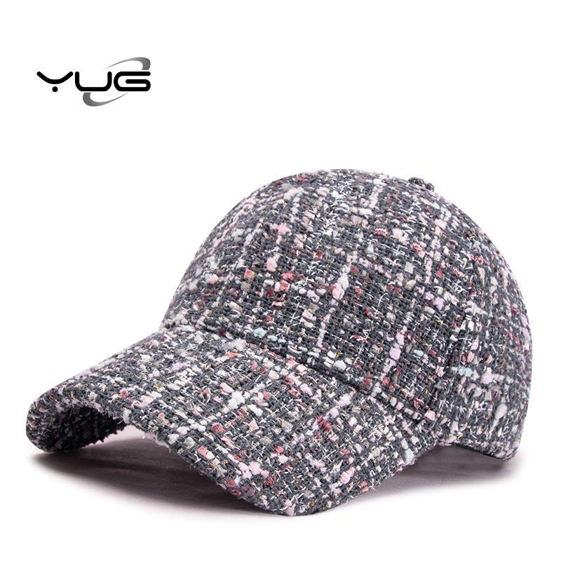 

YUG Новая повседневная изогнутая бейсболка Eaves Мужчины и женщины Открытый ретро-шапочка Солнцезащитный колпачок