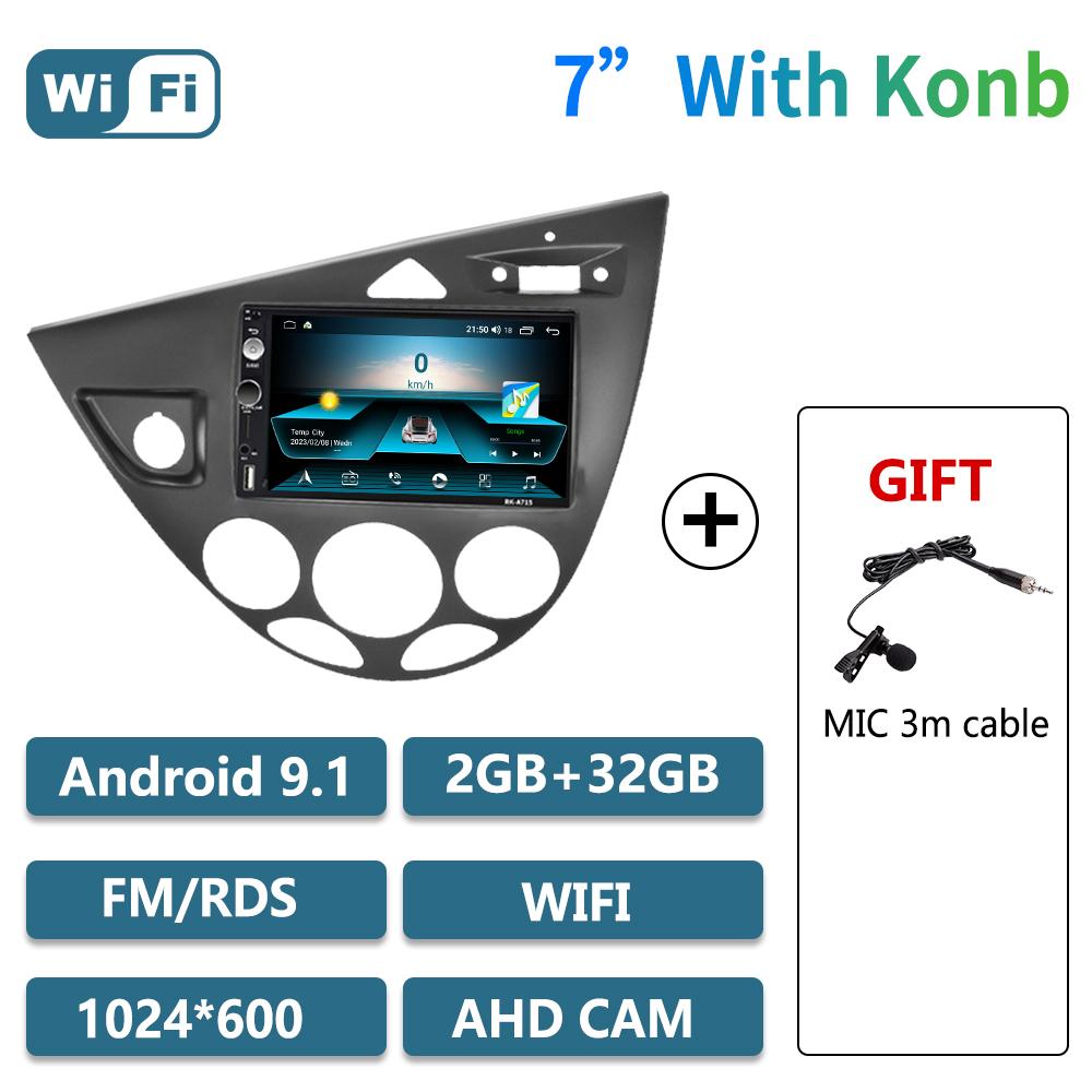 2 Din Car Radio Android Stereo for Ford Fiesta 1995-2001 Focus MK1 1998-2004 Car Multimedia Player Carplay Autoradio Head Unit