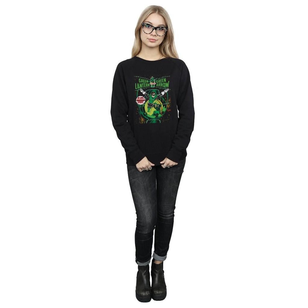 DC Comics Womens/Ladies Green Lantern Arrow Cover Sweatshirt