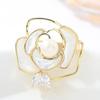 1Pc Rose Brooch Exquisite Personalized Pin Fashionable Elegant Jewelry Accessories Party Banquet Wedding Souvenir Gift