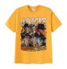 Limitierte Schauspieler Jamie Campbell Bower Grafik T-Shirt Herren Retro Mode Übergroßes Baumwoll-T-Shirt Klassische Gothic-Kleidung T-Shirts