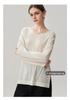 Women's V-Neck Loose Cashmere-Feel Side Slit Cardigan Sweater