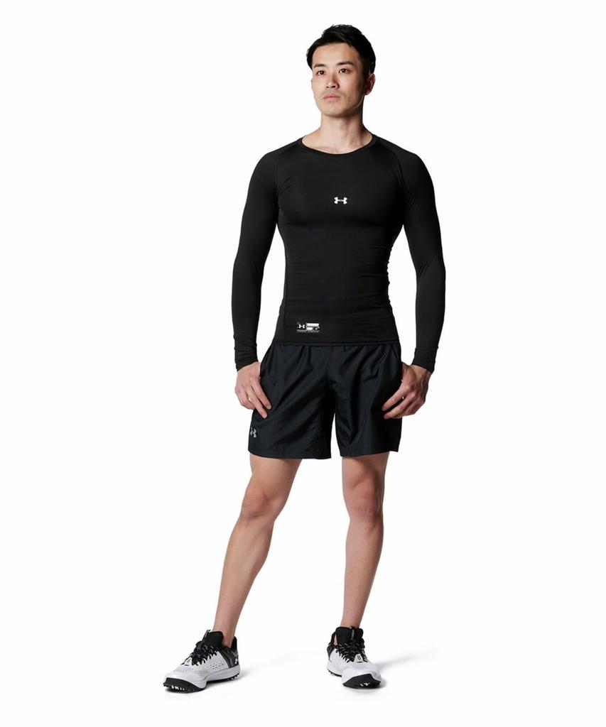 Under Armour UA HG ARMOUR COMP LS CREW PK 001 Japan LG To Japanese Size Men's (equivalent L)