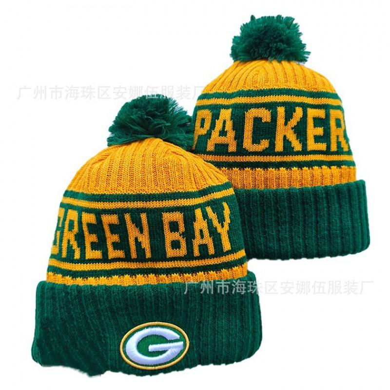Colorful Pom Knit Beanie Team Sports Warm Winter Hat Basketball Fans