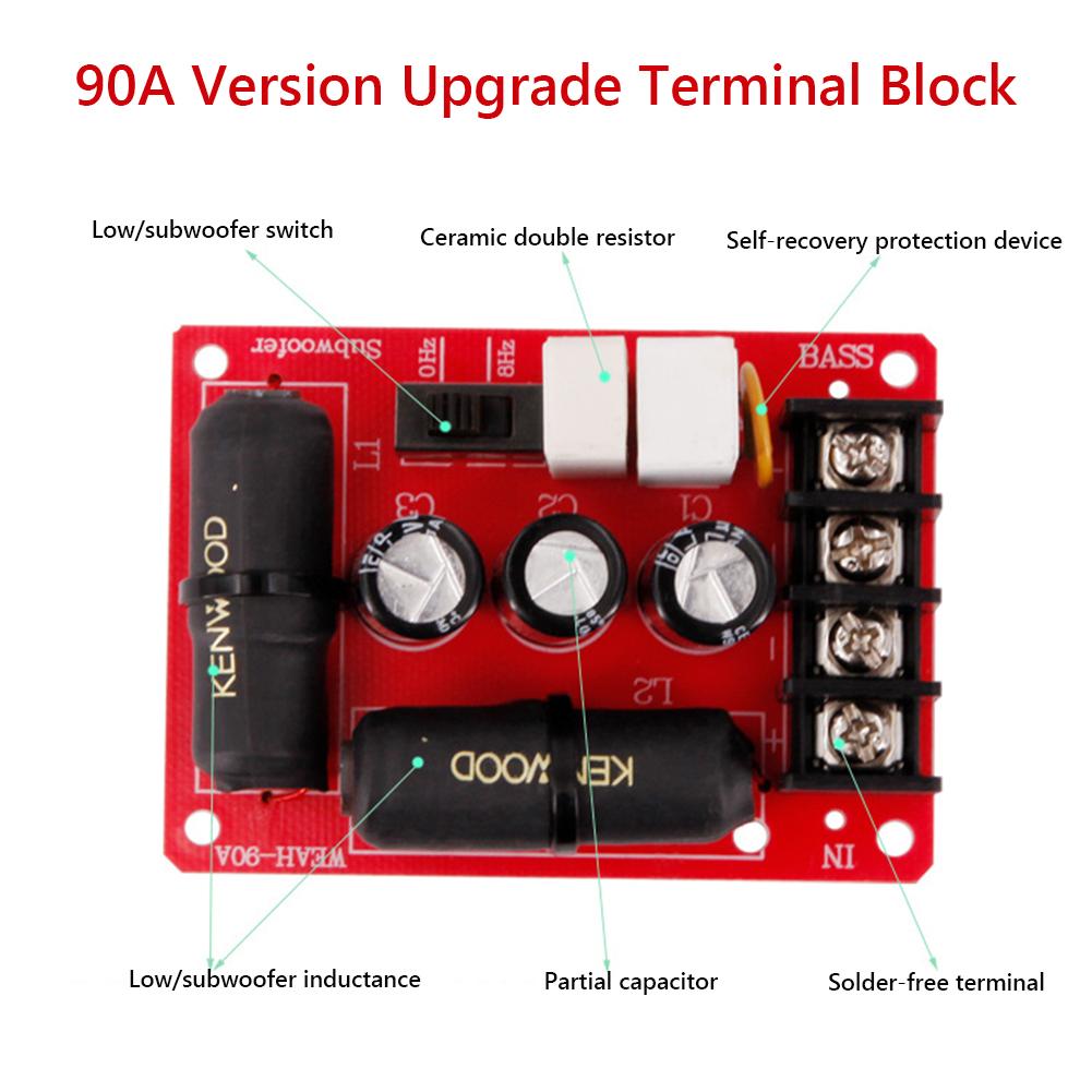 Bass Speaker 40Hz-400Hz Subwoofer Frequency Divider Stereo Theater DIY Divider Frequency Audio Treble Speaker