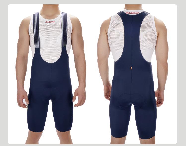 2024 Darevie Cycling Bib Shorts with Double Arrow Pad, Slim High-Stretch Material, One-Piece Leg Opening