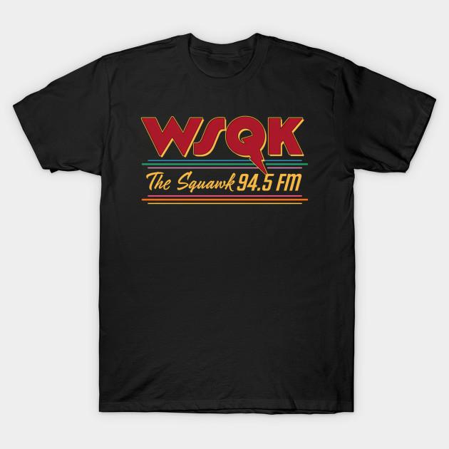 

Men Black Print T-shirt Wsqk The Squawk 94.5 Fm (Red) No-Cut Transfer Paper Print Cotton Tshirt 4XL чорний