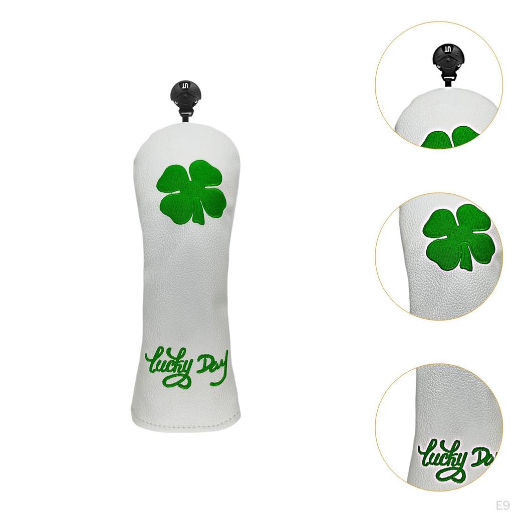 Golf Club Head Cover Accessories Training Supplies, Lightweight Portable Wear Resistant PU Leather