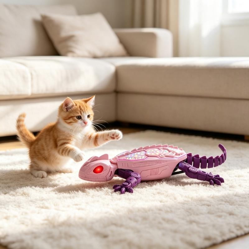LED Wall Climbing Crawler Toy with Handheld Controller, Rechargeable Novelty Toy with Charging Cable for Indoor Play