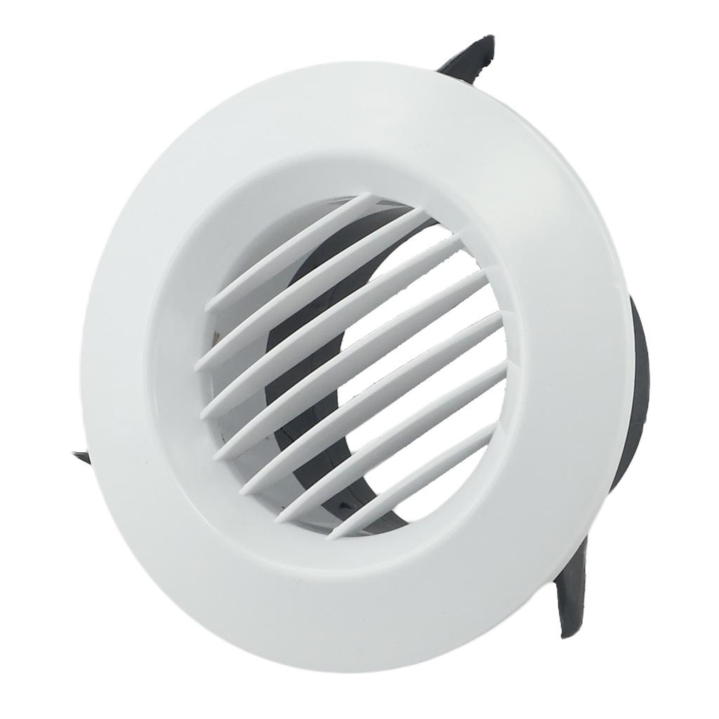 75-200mm Lüftungsgitter rund verstellbar Wand Innenlüftung ABS Lüftungsgitter Lüftungsabdeckung Jalousie Luftauslass Frischhaltesystem