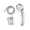 Three-Speed Adjustable High-Pressure Handheld Shower Head with One-Button Water Stop