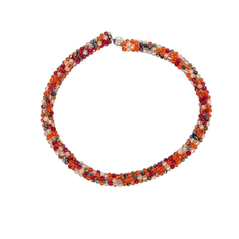 Colorful Summer Dopamine-inspired Beaded Necklace, Fashionable, Exquisite, and with a High-end Feel, a Creative and Versatile Accessory