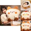 Cute Cartoon Biscuit Bear Plush Toy Cushion Pillow For Kids Fun And Fluffy Gift For Birthdays