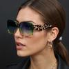 PC Sunglasses Goggles Gradient Lenses Block Glare Big Frames Shades UV400 Clear View UV Protection Sun Glasses Women Fashion