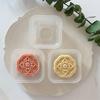 50g Window Grilles Shaped Mooncake Stamps Mooncake Molds Plastic Mooncake Tools