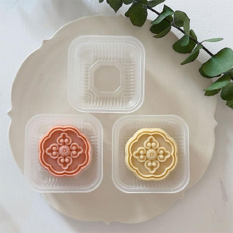 50g Window Grilles Shaped Mooncake Stamps Mooncake Molds Plastic Mooncake Tools