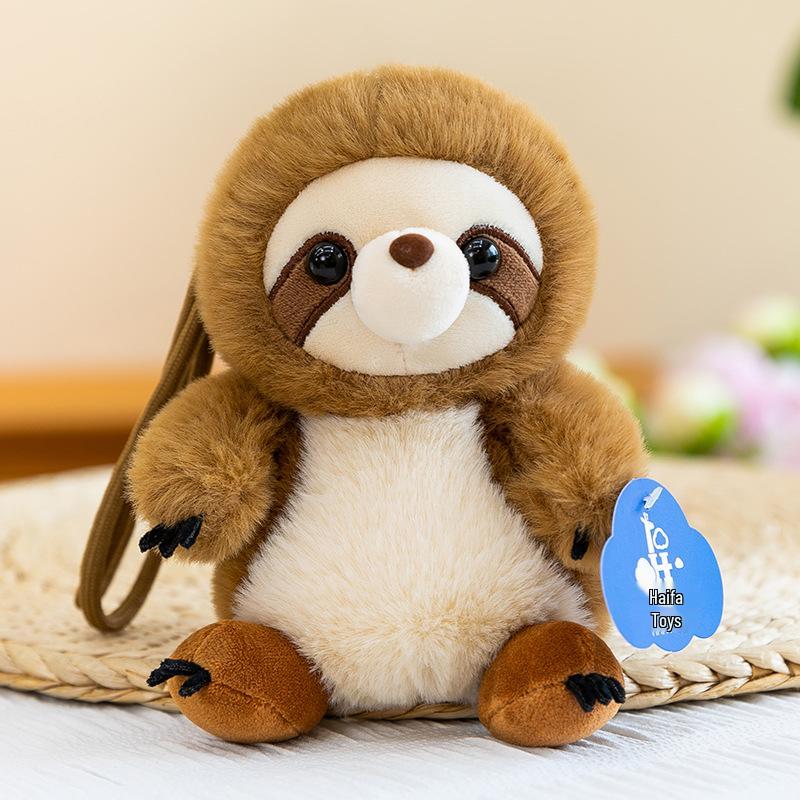 Panda Husky Plush Toy & Sloth Lemur Terrier Phone Holder Doll