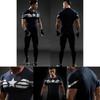 Mens Sportswear Tshirt Short Sleeve Fitness Clothing Graphic Tops Tee Clothing