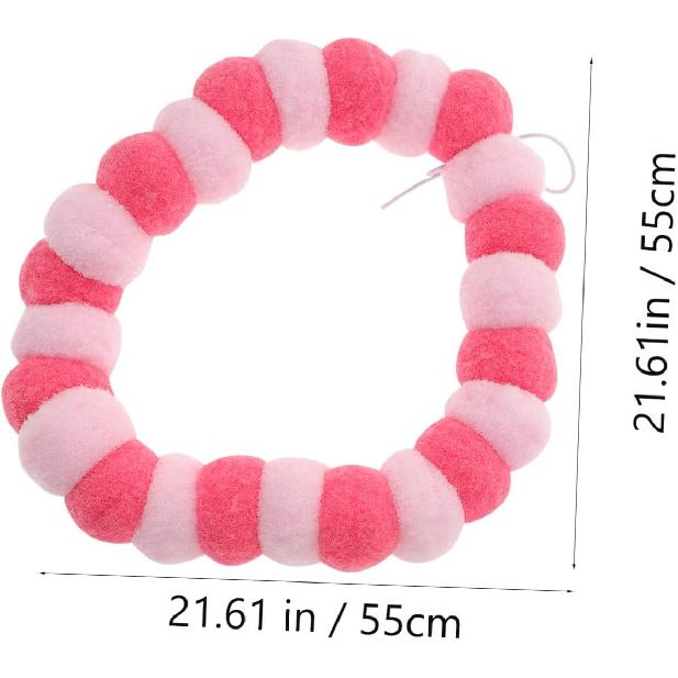 2Pcs Plush Ball Design Pet Collar for Cats and Dogs Puppy Necklace for Festivals and Birthdays