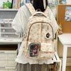 Schoolbag Fashion Cartoon Printed Backpack Female Middle and High School Student School Bag Large Capacity Lightweight Cute Girl Casual Backpack