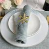 Good-12Pcs Metal Knife And Fork Spoon Napkin Rings Holder For Christmas Party Wedding Used For Daily Table Parties