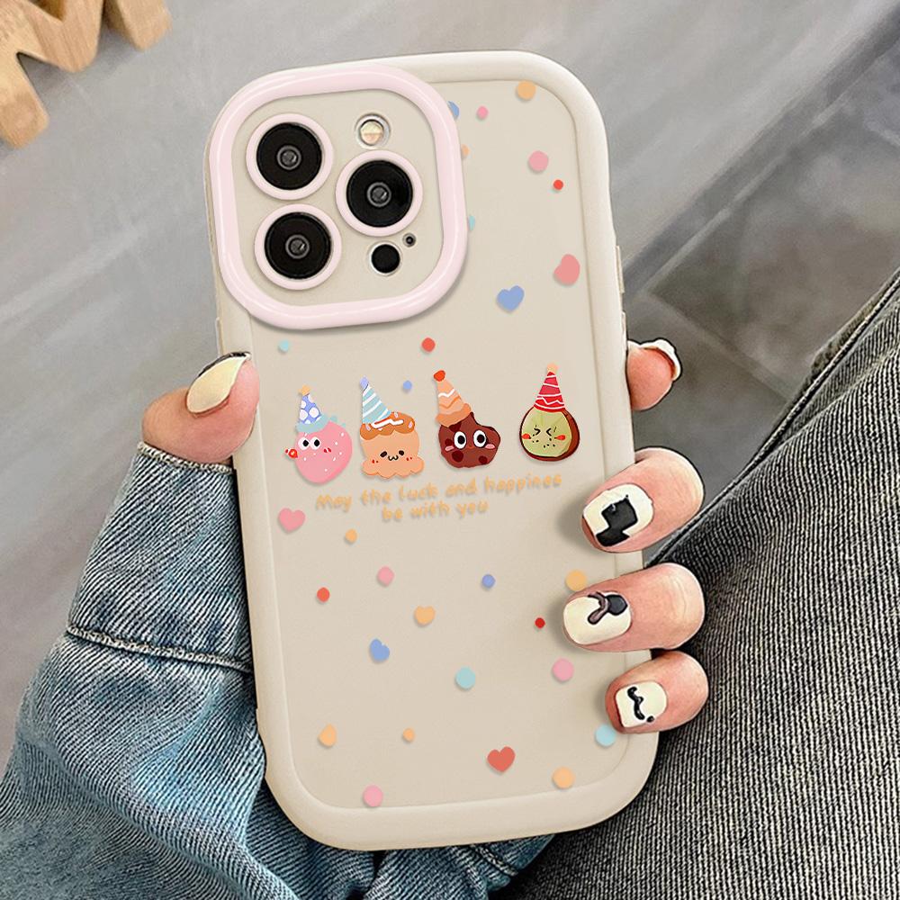 Cute Cartoon Duck Phone Case For iPhone 15 Pro Max Case for iPhone 11 13 16 12 14 Pro Max 7 8 XR X XS SE Shockproof Soft Cover