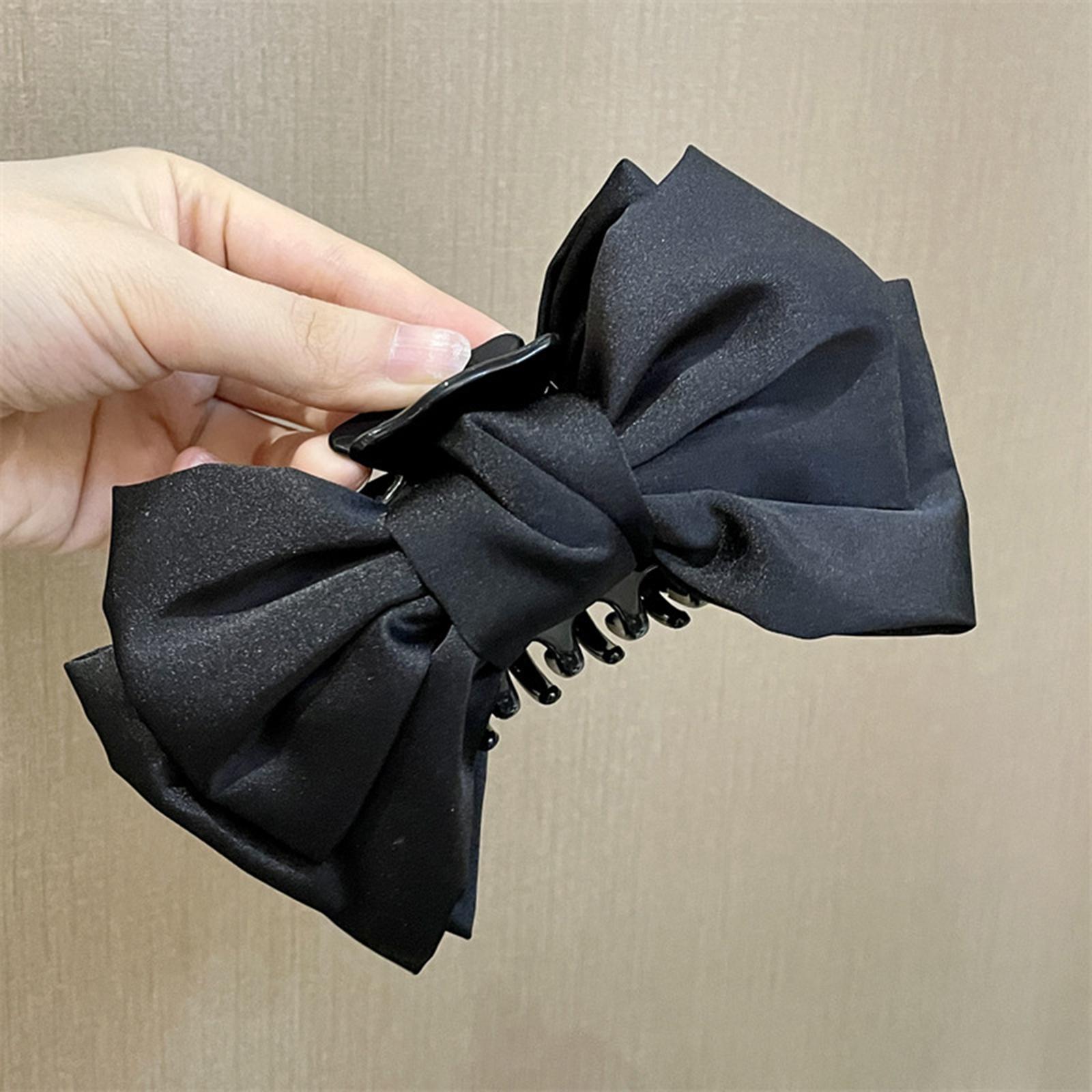 

Большие заколки-крабы для волос с бантом для женщин, заколки для волос для девочек, большой краб для волос, черная заколка для волос, белые шпильки для волос, аксессуар для волос