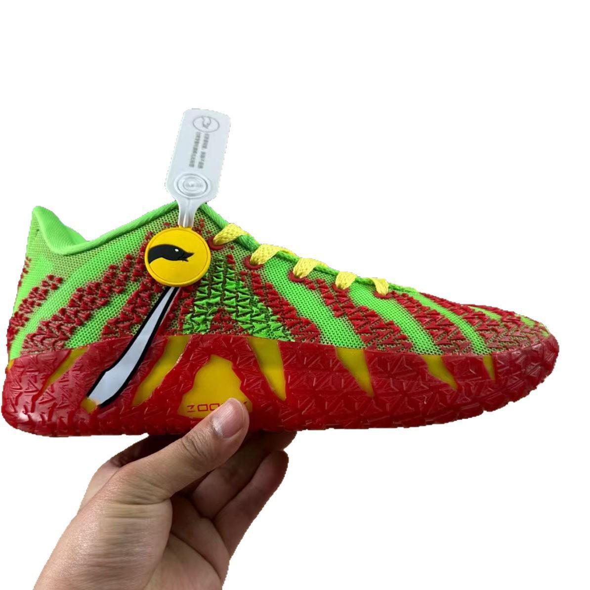 

JA3 Morant 3-го покоління Унісекс Баскетбольні кросівки - Сакура Рожевий, Дихаюча Амортизація, Підошва з Піни Size 36