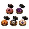 Stress Relief Gadget 1/5/6Pcs Halloween Dumpling Squeezing Toy with Steamer Pumpkin Ghost Eyeball Toys Skeleton Bun for Kids Adults Party
