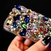 Glitter Rhinestone Phone Case For Samsung Galaxy A57 A37 A56 A36 A26 A55 A35 A25 A54 A34 A24 A52 A72 4G 5G Colorful Crystal Gemstone 3D Bling Cover