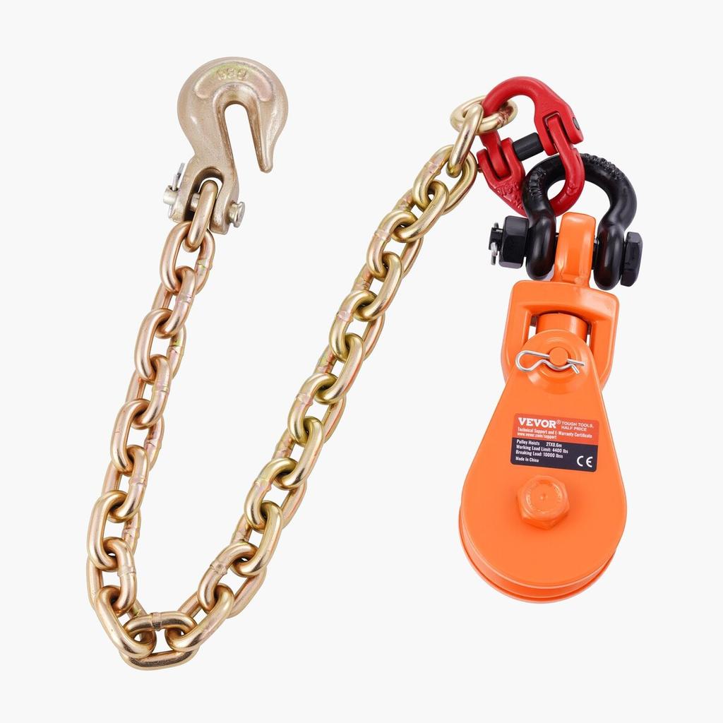 2 Ton Snatch Block Chain Flatbed Tow Truck Rollback Car Carrier Cable