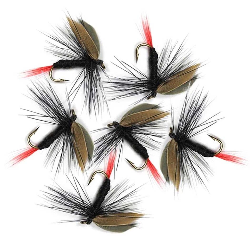 1/3 шт. сухие мушки для ловли форели — фото 6