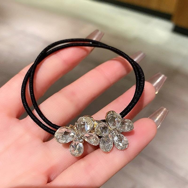 Elastice de Păr cu Strasuri la Modă pentru Fete Inel de Păr Coardă Scrunchie Accesorii Coadă de Cal Headdress Accesorii