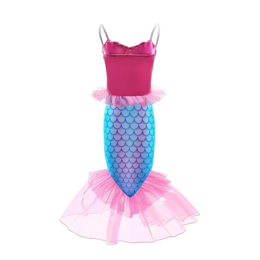 Dressy Daisy Toddler Mermaid Cosplay Ariel Halloween Size Ages Girls' Costume, Princess, Dress, 105, 3-4