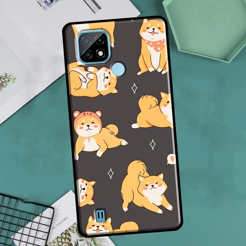Cute Shiba Inu For OnePlus 10 Pro 9 Pro 8T 9R Nord2 Case For Realme 9 8 Pro 8i 9i C35 GT Neo 2 3 Master