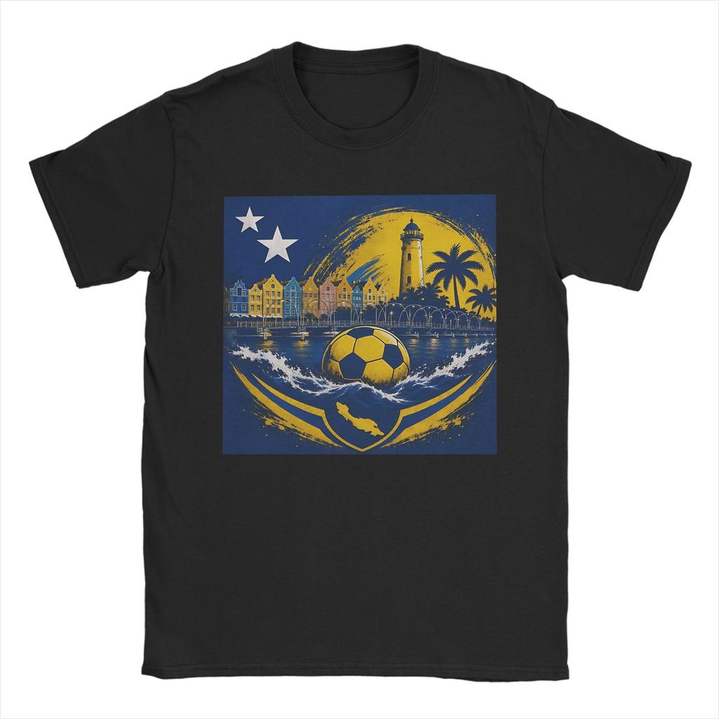 Curacao Soccer Sport Unisex Unisex T Shirts Vintage Tees Short Sleeve O Neck Tshirt Cotton Printed Tops