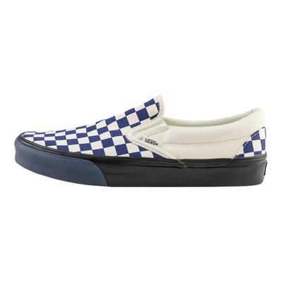 Scarpe da Skate Classiche Slip-On Comode alla Moda Resistenti Low-Top Sneakers Unisex Bianco Blu VN000EACGJT