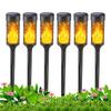 Flickering Solar Lights Outdoor Set Of 4 Decorative Flickering Solar Lights Weatherproof Landscape Lighting Front Porch Decor