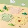 Silicone Dog Lick Mat with Suction Cup Anxiety Relief Crab Shape Pet Food Mat Anti-tip Slow Eating Bowl Peanut Butter Licking Mat Enrichment