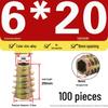 Zinc Alloy Hex Self-Tapping Nut with Washer for Furniture, Internal/External Thread, Medium Wood, Sizes M4-M8.