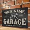 Custom 8x12 Inch Metal Garage Sign Personalized Name & Logo DIY Wall Decor Gift
