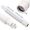 36-79cm Kitchen Sewer Pipe Flexible Bathroom Sink Drains Downcomer Wash Basin Electroplated Plumbing Hose Stretchable Hose